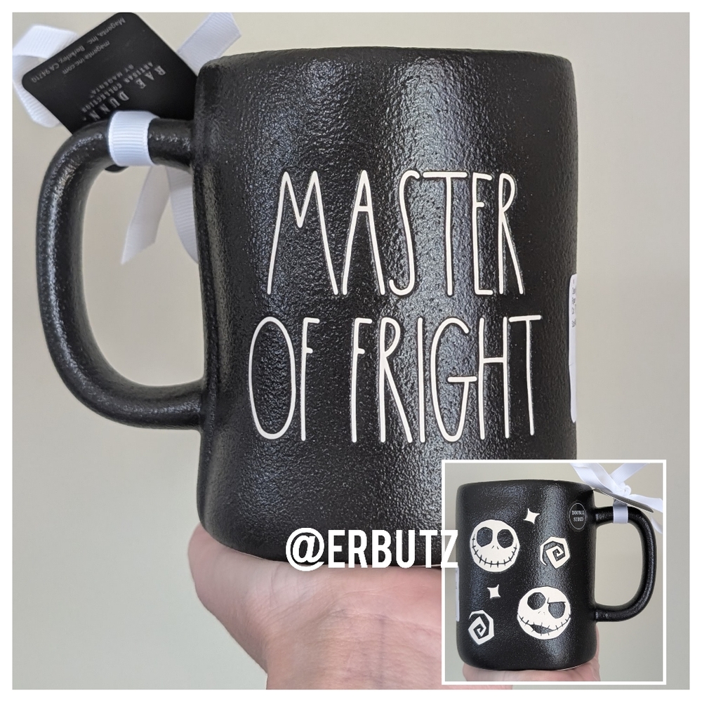 Rae Dunn x Nightmare Before Christmas MASTER OF FRIGHT Double Sided Jack Mug